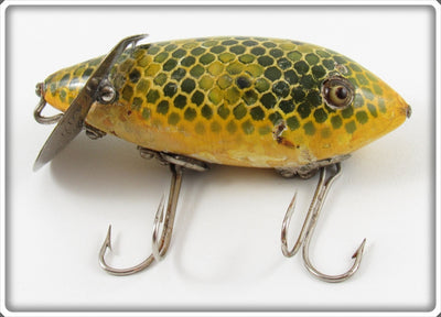 Vintage Heddon Frog Scale Baby Crab Wiggler Lure 1959J 