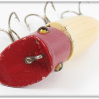 Heddon Red Head White Zig Wag 8302