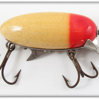 Vintage Clark's White Red Head Dent Eye Water Scout Lure