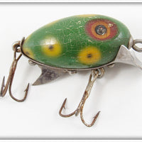 Vintage Clark's Green Frog Spot Little Eddie Lure