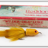 Heddon Yellow Bob Davis Bass Size Wilder Dilg Lure In Box 12 