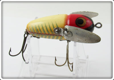 Vintage Heddon Red & White Shore Crazy Crawler Lure 2120 XRW