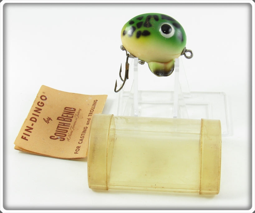 South Bend Spotted Frog Fin Dingo Lure In Tube 1965 FR