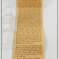 South Bend Spotted Frog Fin Dingo In Tube 1965 FR