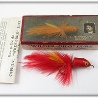 Vintage Heddon Mannfeld's Coaxer Wilder Dilg Fly Rod Lure 2 In Box