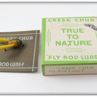 Creek Chub Golden Shiner Fly Rod Dingbat Lure 1304 In Box