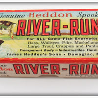 Vintage Heddon Green Scale Midget River Runt Empty Box 9010 D