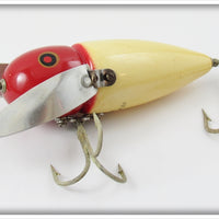 Heddon Red Head White Musky Crazy Crawler In Box
