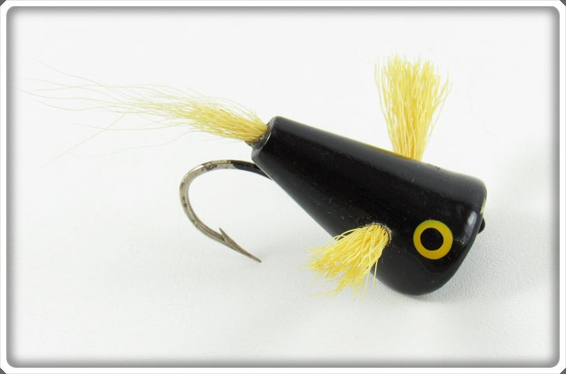 Vintage Creek Chub Black Fly Rod Plunker Bass Bug Lure F1003