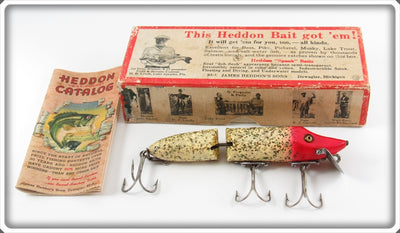 Heddon Red Head Shiner Jointed Vamp Lure In Box 7309RH 