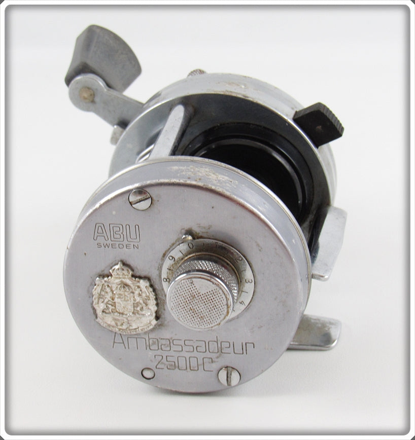 *ABU SWEDEN VINTAGE REEL PARTS　*ABU AMBASSADEUR 2500c gray 未使用中古(Ｙ1126-313 )希少純正アブパーツ#10.202 ,#2500c cap parts Vintage Abu Ambassadeur 2500C with Original Factory Short