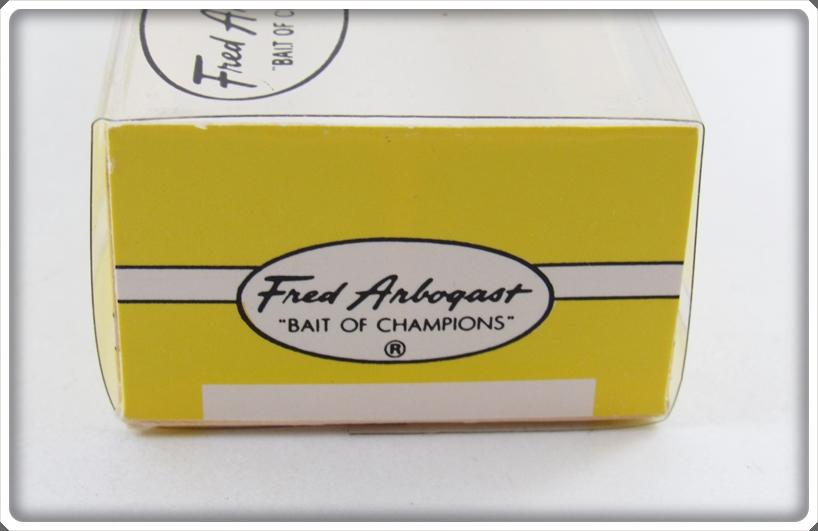 Arbogast Seein's Believin' Clear Plastic Lip Chipmunk Jitterbug In Box