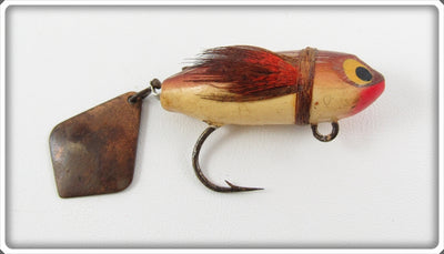 Vintage Heddon Brown Fly Rod Flaptail Lure 720 BR