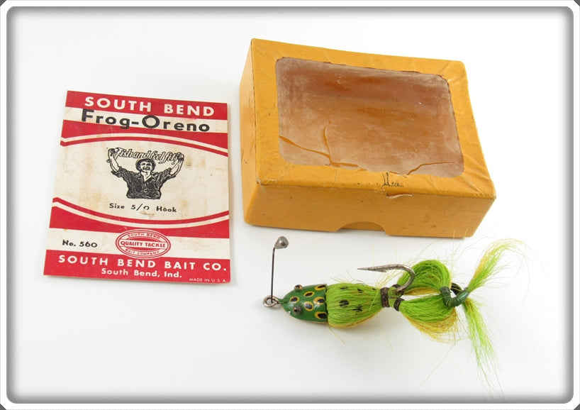 Vintage South Bend Frog Oreno Lure In Box 560 