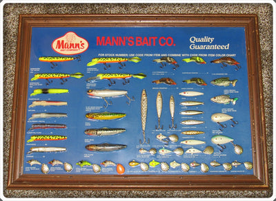 Mann's Bait Co Lure Dealer Display