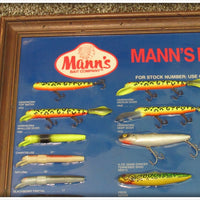 Mann's Bait Co Lure Dealer Display