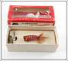 Vintage Heddon Brown/Purple Popper Spook Lure In Box 940BR