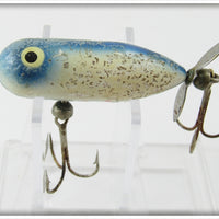 Vintage Heddon Blue Flitter Shad Tiny Torpedo Lure 360 BLF