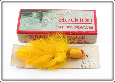 Vintage Heddon Bob Davis Wilder Dilg Lure In Box 12