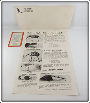 Vintage Bud Stewart Flyer, Envelope & Directions Card Lot