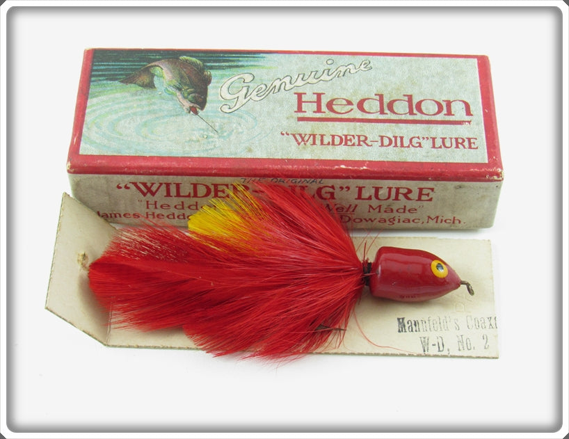 Vintage Heddon Mannfeld's Coaxer Wilder Dilg Lure In Box 2 