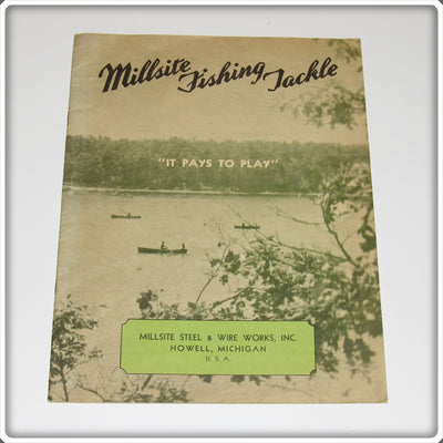 Vintage 1939 Millsite Fishing Tackle Catalog