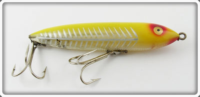 Vintage Heddon Early Yellow Shore Gold Eye Zara Spook 9250 XRY Lure