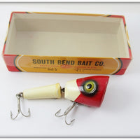 Vintage South Bend Red & White Go Plunk Lure In Correct Box 2929 RW