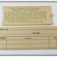 Creek Chub Pikie Scale 700 Pikie In Box With Hangtag