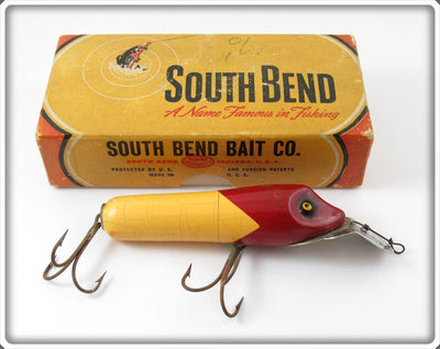 South Bend Red Arrowhead White Dive Oreno In Box 954 RW
