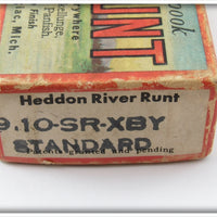 Heddon Spook Ray Black & Yellow River Runt In Box