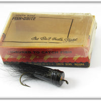 South Bend Black Callmac Bass Bug Fly Rod Lure In Box 860 B