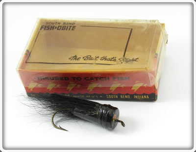 South Bend Black Callmac Bass Bug Fly Rod Lure In Box 860 B