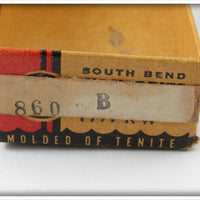 South Bend Black Callmac Bass Bug In Box 860 B