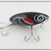Arbogast Seein's Believin' Clear Plastic Lip Red Wing Blackbird Jitterbug