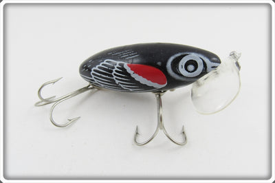 Arbogast Seein's Believin' Clear Plastic Lip Red Wing Blackbird Jitterbug