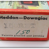 Heddon White Red Eyes & Tail 150 Five Hook Minnow In Correct Box