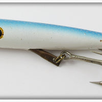 Vintage Wallace Industries Blue & White Needfish Salmon Plug Lure