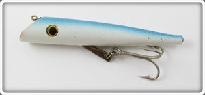 Vintage Wallace Industries Blue & White Needfish Salmon Plug Lure