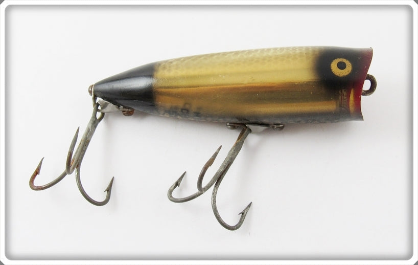 Vintage Heddon Fish Flash Gold Black Chugger Spook FF 9540 SB