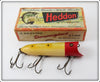 Vintage Heddon Dowagiac Red Head Frog Scale Lucky 13 Lure 2500 JRH