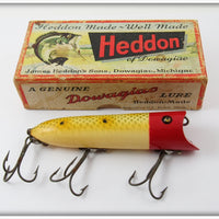 Vintage Heddon Dowagiac Red Head Frog Scale Lucky 13 Lure 2500 JRH