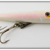 Vintage Wallace Industries Pink & White Needfish Salmon Plug Lure