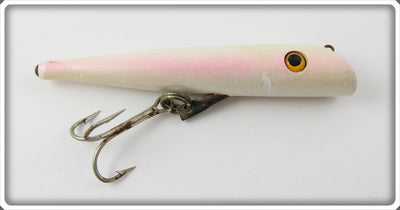 Vintage Wallace Industries Pink & White Needfish Salmon Plug Lure