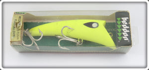 Heddon Fluorescent Yellow Anchovy Magnum Hedd Plug In Box 8850 YF