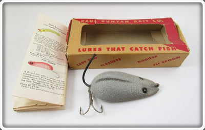 Vintage Paul Bunyan 1400 Flocked Mouse In Box