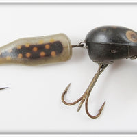Vintage Burroughs Black & Orange Tadpole Lure