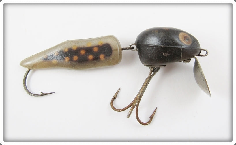 Vintage Burroughs Black & Orange Tadpole Lure