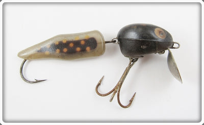Vintage Burroughs Black & Orange Tadpole Lure