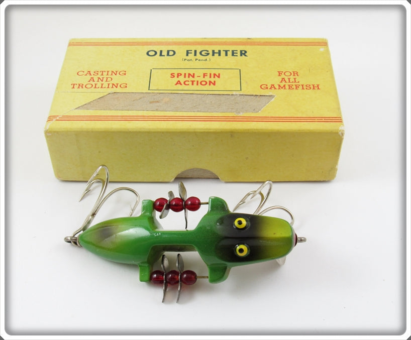 Vintage Beaver Bait Co Frog Old Fighter Lure In Box 